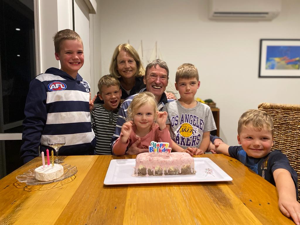 Birthday celebration with Granchildren