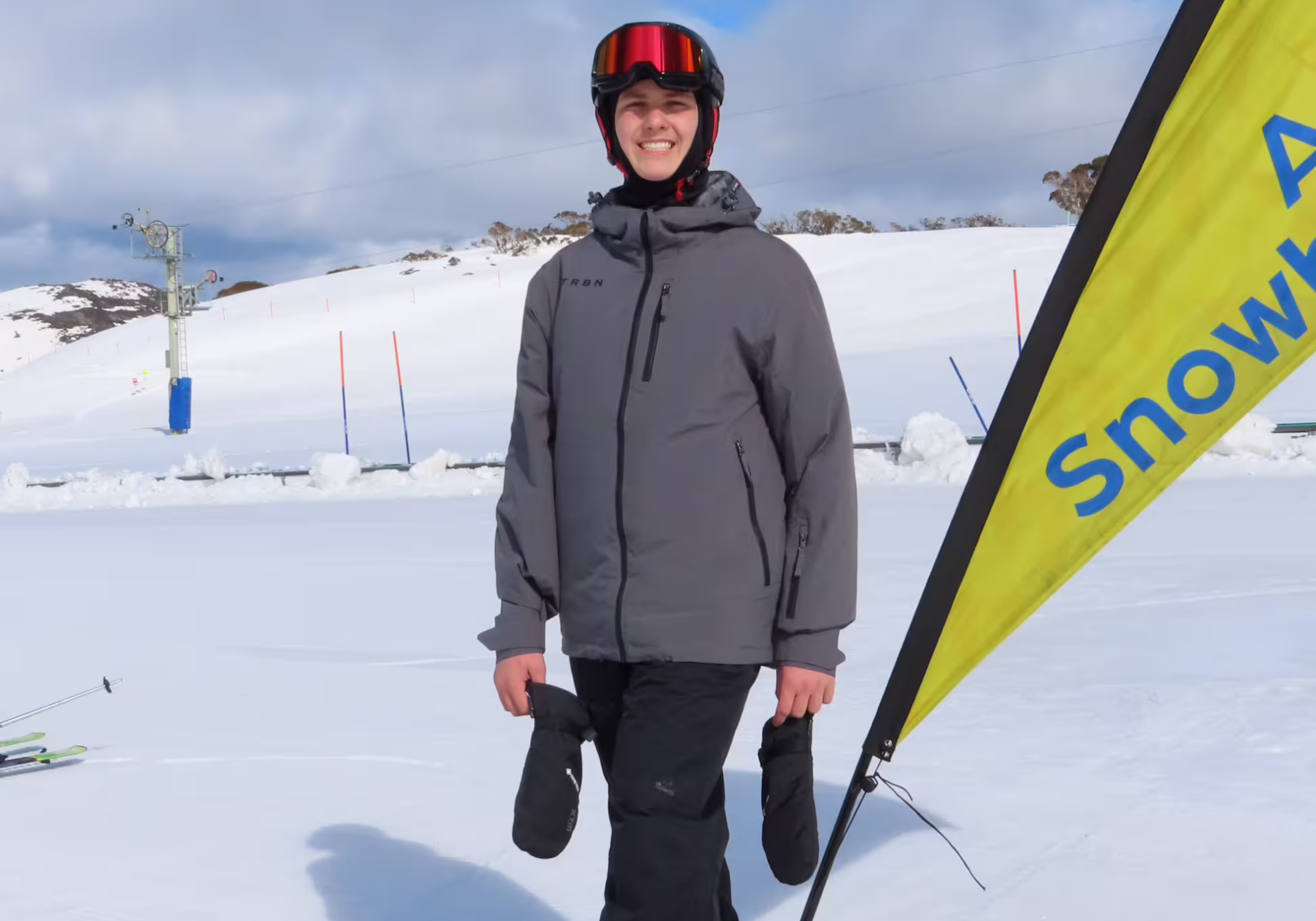 Snowboarding in Falls Creek