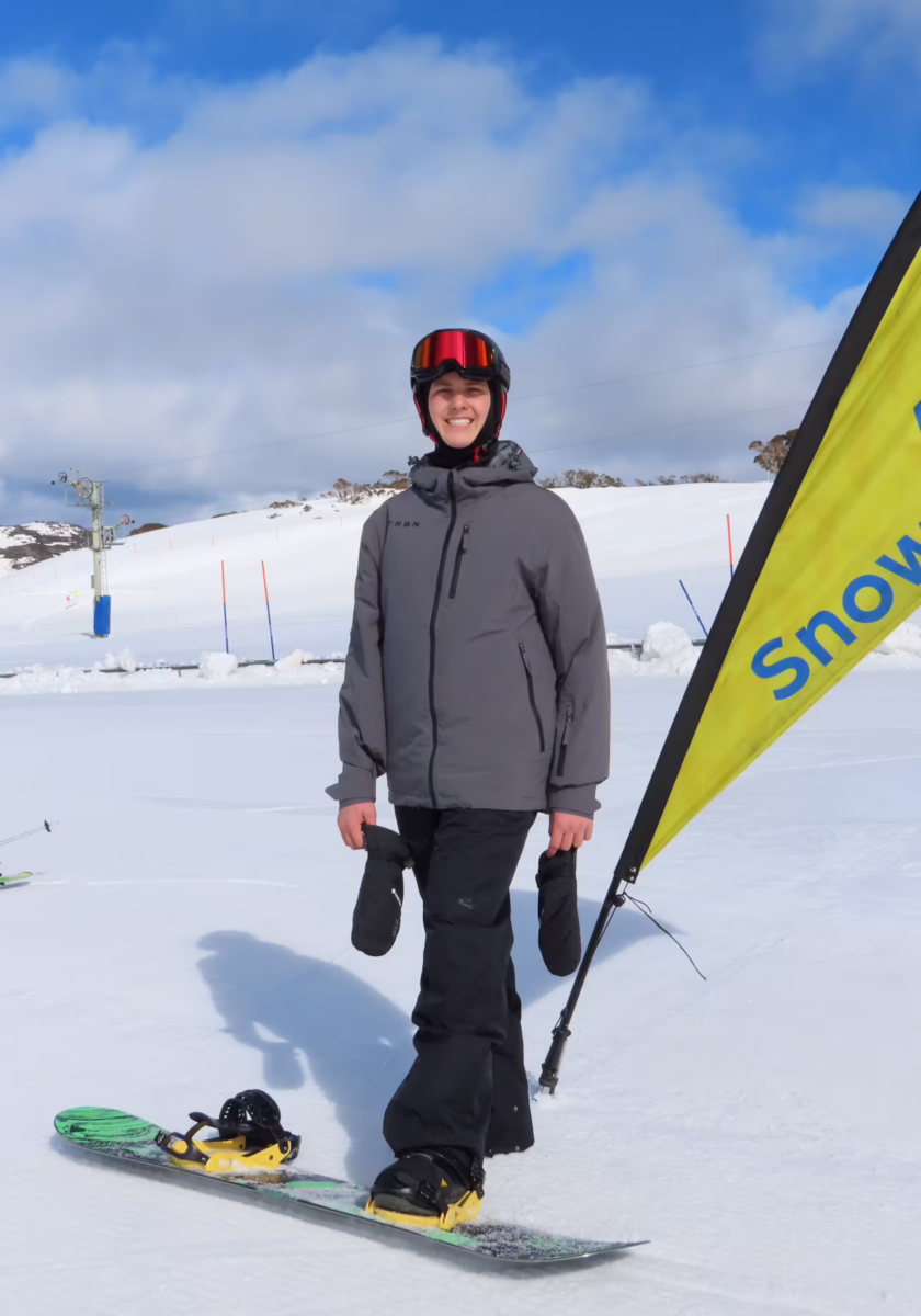 Snowboarding in Falls Creek