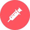 Icon depicting a syringe.